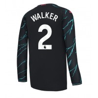 Dres Manchester City Kyle Walker #2 Tretina 2023-24 Dlhy Rukáv